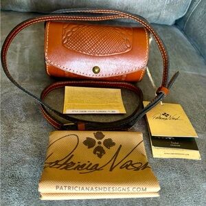Patricia Nash Brown Leather Crossbody Bag